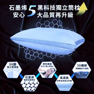 🎉石墨烯獨立筒枕 臺灣製造 遠紅外線 支撐力同包覆感 原價790