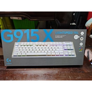 Logitech羅技 G915 X TKL Lightspeed 無線薄型機械鍵盤白 GL軸