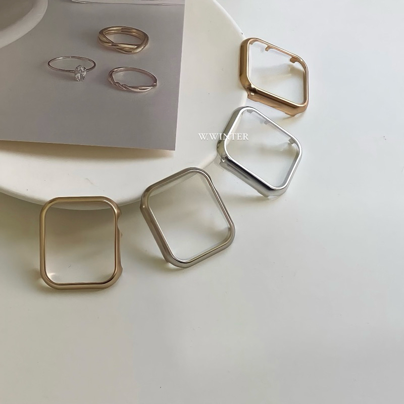 【W.WINTER】Apple Watch鋁合金屬保護殼｜亮面｜支援11代、SE3通用｜5色｜applewatch保護殼