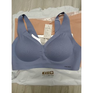 全新one boy無鋼圈無痕內衣3件，尺寸L