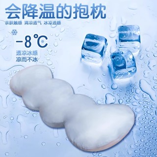 臺灣特惠 冰絲女生睡覺長抱枕 床上孕婦側睡 涼感可拆洗 成人長條枕夏季款 抱睡枕 側睡長條枕 長枕頭 床上抱枕急速降溫