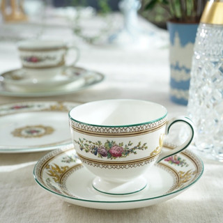 【區域性手繪】英國製 Wedgwood 瑋緻活 哥倫比亞 咖啡杯三件組