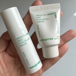 現貨 韓國 innisfree 綠茶籽玻尿酸保濕霜 15ml 綠茶籽玻尿酸保濕精華 15ml 旅行組