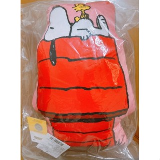 【全新】SNOOPY房屋造型裝飾小抱枕 ( 粉色 )