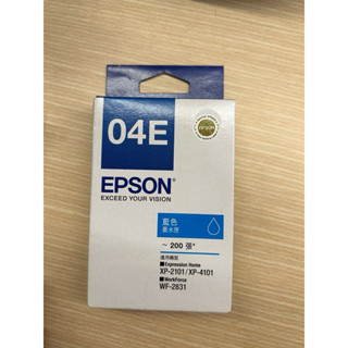 EPSON噴墨印表機 墨水 04E 藍色黑色 適用XP-2101 / XP-4101, WF-2831機型