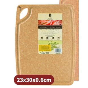 全新SAGE美國原裝 耐熱176度 集水溝槽抗菌砧板 30x23x0.6cm可洗碗機清洗 烘碗機殺菌 NSF FSC