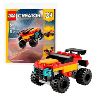||高雄 宅媽|樂高 積木|| LEGO“30691迷你敞篷怪獸卡車“