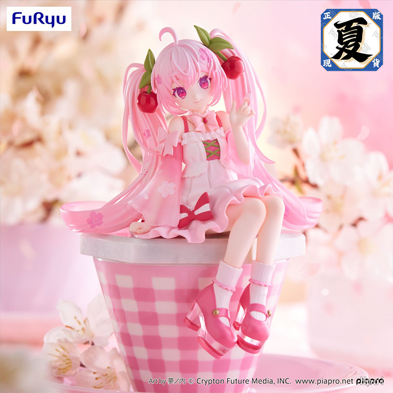 《夏本舖》代理 FuRyu 初音未來 櫻花 2025 櫻初音 泡麵蓋 粉紅 虛擬 偶像 歌姬 雙馬尾 MIKU 景品