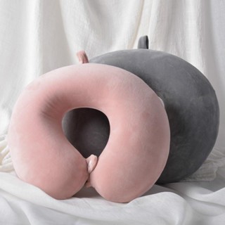 u型枕🎀 純色u型枕學生辦公室午睡枕頭護頸枕記憶棉枕 旅行枕 護頸枕 脖子枕頭 午睡枕 飛機枕