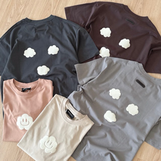 【FJstore】INNERSECT 三生萬物 夜光 雲朵笑臉款 短T 短踢 寬鬆 落肩 圓領 短袖上衣 男生短袖 T恤