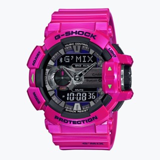 【g-shock】g’mix 音樂控制系列 藍芽手錶gba-400-4c 51.9mm 現代鐘錶
