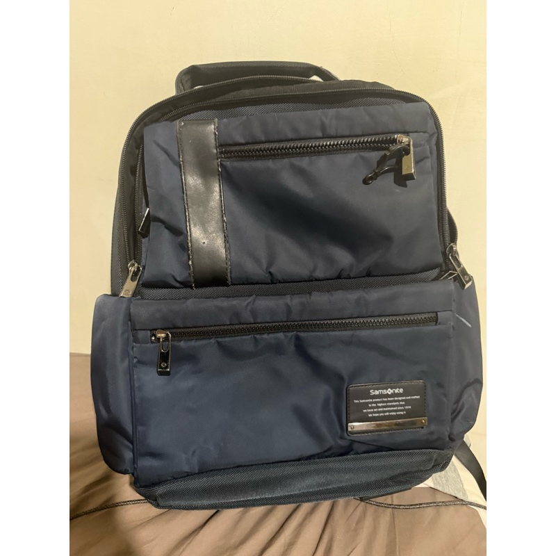 samsonite 後背包，深藍二手