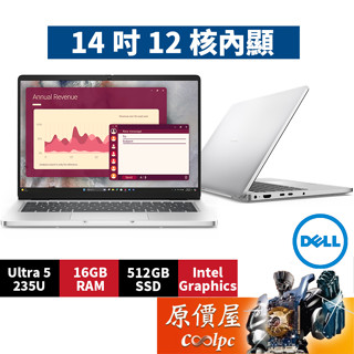 DELL戴爾 Pro Base PC14250-U5216G512G〈銀〉U5/14吋商用筆電/原價屋