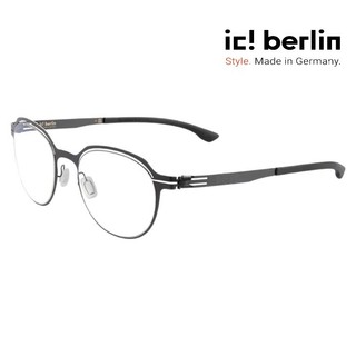【ic! berlin】I See 180 Gun Metal 德國薄鋼眼鏡 公司貨 台南 時代眼鏡 蔡司優視力專家