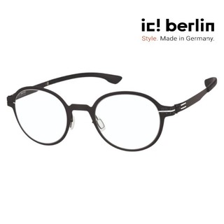 【ic! berlin】Minho Black 德國薄鋼眼鏡 公司貨 台南 時代眼鏡 蔡司優視力專家