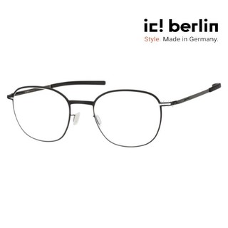 【ic! berlin】Vorias Black 德國薄鋼眼鏡 公司貨 台南時代眼鏡 蔡司優視力專家