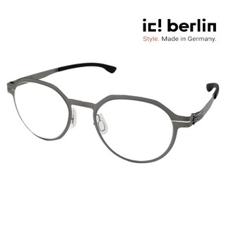【ic! berlin】Xavier V. Graphite 德國薄鋼眼鏡 公司貨 台南時代眼鏡 蔡司優視力專家