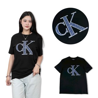 男款 CK 立體觸感 短T Calvin Klein 純棉 藍白點 T恤 CK上衣 @1449