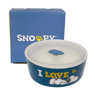 金卡價168 二手Snoopy史努比 小日子陶瓷 保鮮碗 580ml 370200015590 01