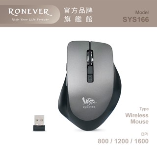 RONEVER SYS166 / 2.4G無線靜音光學滑鼠