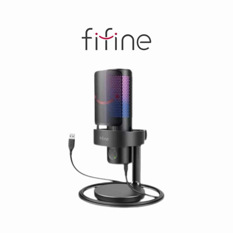 【FIFINE】A9 USB專業級電容式RGB麥克風 電容式麥克風 麥克風 桌上型麥克風 直播麥克風 會議 ASMR