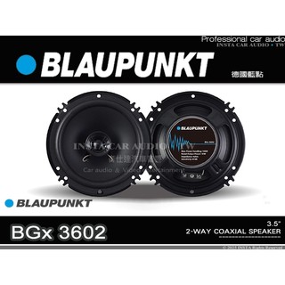 音仕達汽車音響 BLAUPUNKT 藍點 BGx 3602 6吋二音路同軸汽車喇叭 六吋 同軸喇叭 車用喇叭 100W