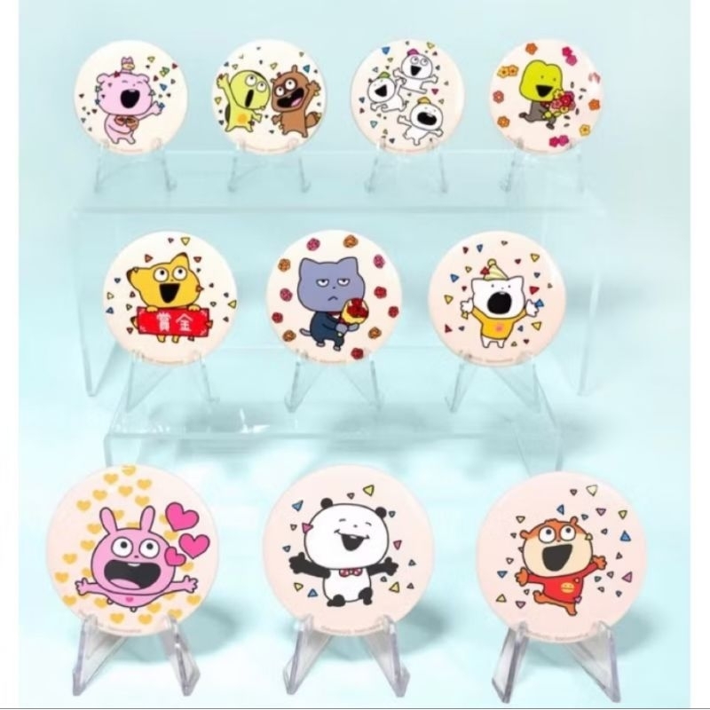 全新現貨 西村裕二 旗艦店 徽章 東京本店限定 扭蛋徽章 戀愛兔 開心熊貓 小鼠 灰貓  青蛙 河童 狸貓 白貓