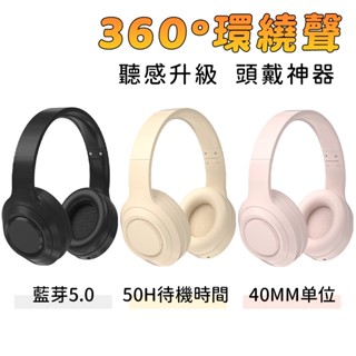 頭戴式耳機 全罩式藍牙耳機 耳罩式耳機 高音質重低音耳機 電競耳機 HIFI音質 無線藍芽耳機 超長續航