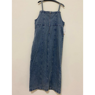 Urban research專櫃購入 丹寧色 吊帶 女生 連身裙