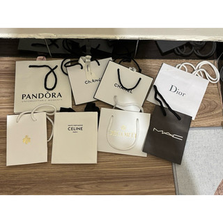Pandora chanel dior celine decorte mac紙袋專櫃