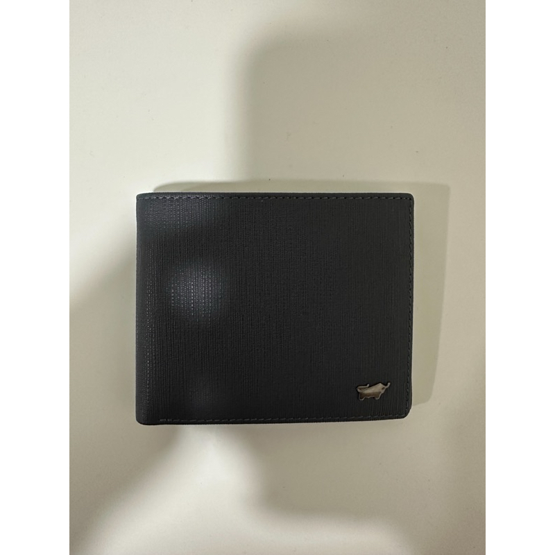 【全新未使用】BRAUN BUFFEL德國小金牛零錢袋皮夾 深藍NAVY