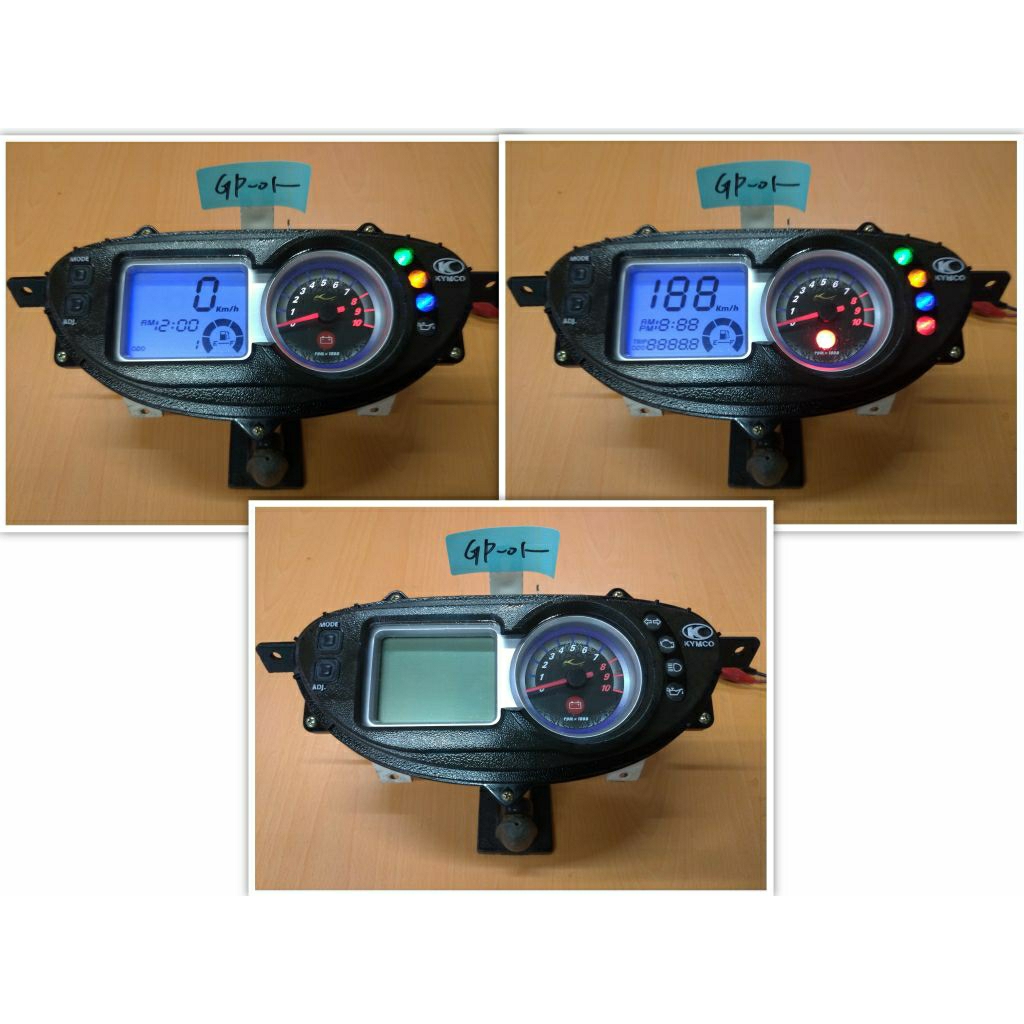 (中一儀表) GP125 噴射 二手儀表板 偏光摸更換 與按鍵更換 保固三個月