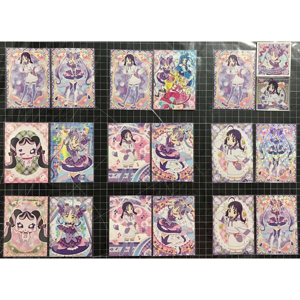 【全新現貨】日本 正版 你與偶像 光之美少女 光美 precure 心動天使 紫雨心 收集卡 收藏卡 卡片 貼紙 偶像