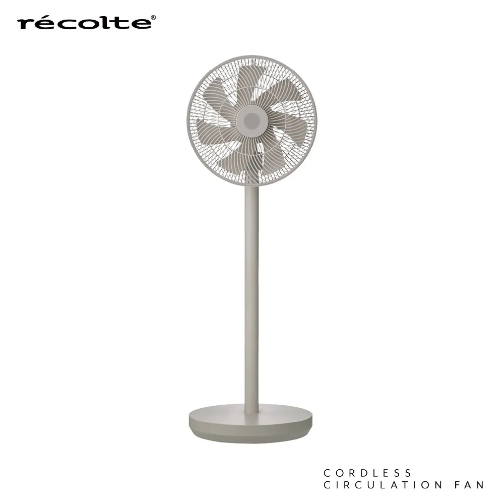 recolte 日本麗克特 Cordless Circulation Fan無線循環電風扇 RFN-2 -GY微霧灰