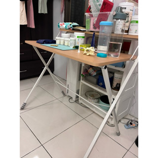 多功能收納折疊桌櫻桃木