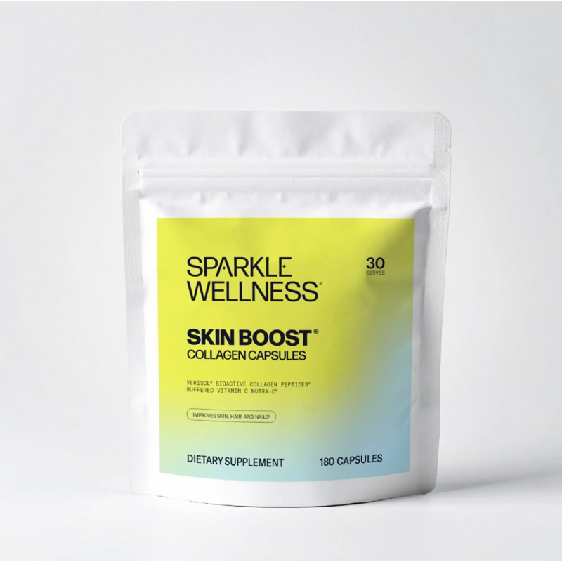 免運 新版上市！Dr. Grace 推薦 美國 Sparkle wellness 膠原蛋白 膠囊 180顆/袋 30份