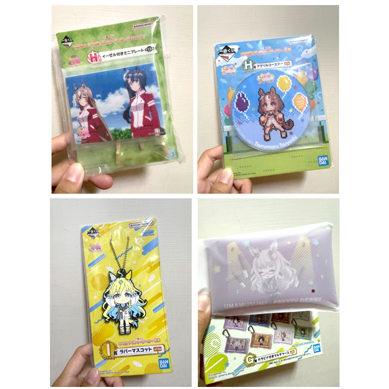 一番賞 賽馬娘 ウマ娘 里見光鑽 里見皇冠 鶴丸剛志 琵琶晨光 新宇宙 畫板 畫架型插畫板 杯墊 零錢包 吊飾