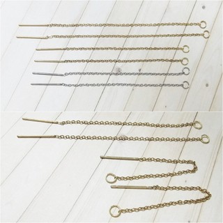 (不鏽鋼)手工飾品DIY/手作配件~耳線 長鏈耳線