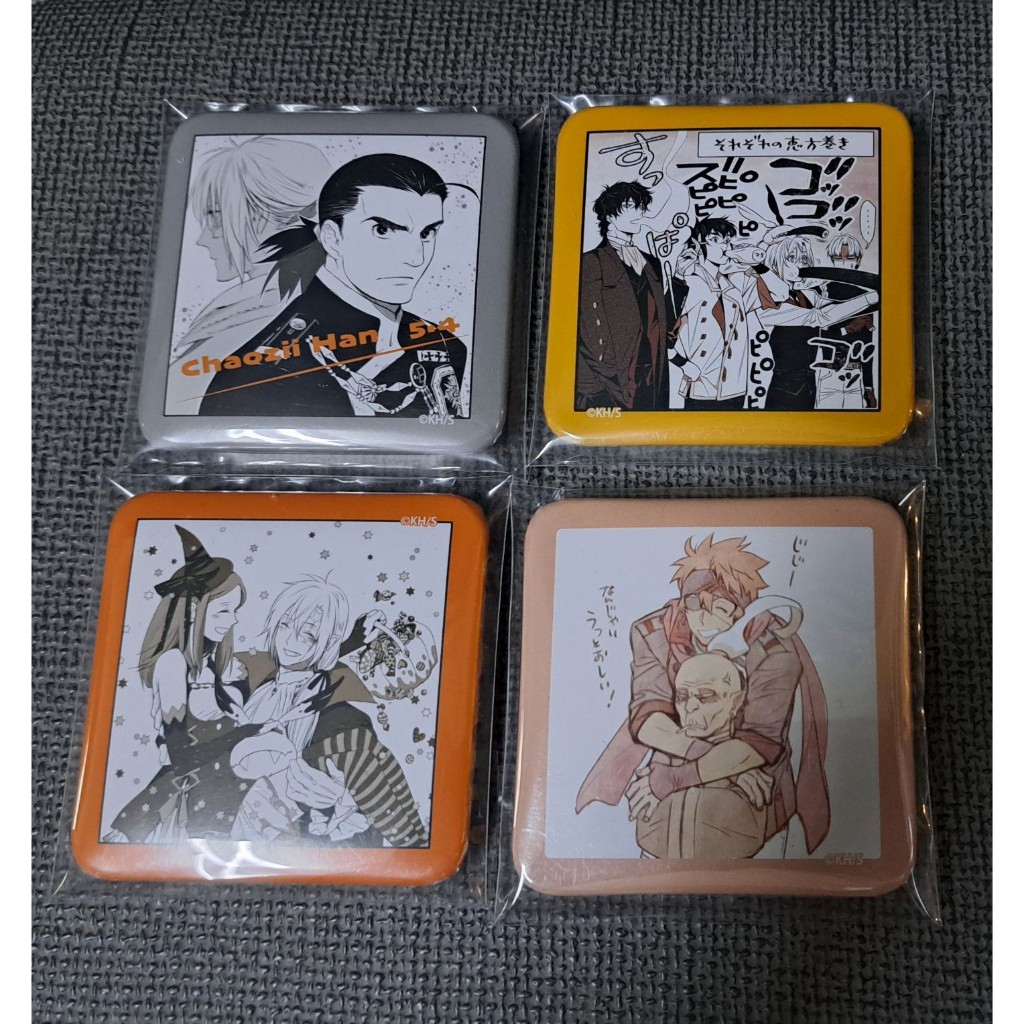 驅魔少年 快閃店周邊 方形徽章 亞連  拉比 帝奇