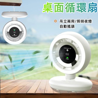 6H出貨 桌上型風扇 小型便攜式循環扇 迷你家用 桌面循環扇 夜燈小風扇 高速桌面電扇 降溫風扇 壁掛風扇 小米