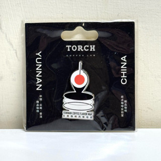 全新收藏 2023年TORCH雲南咖啡風味地圖 紀念徽章PIN（徽章尺寸約2.2*4公分）