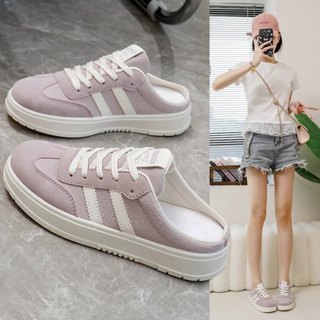 榮榮鞋坊 【現貨免等 專櫃品質】 小白鞋女 休閒帆布鞋 增高老爹鞋 懶人樂福鞋 韓系運動鞋 百搭工作鞋 HL706