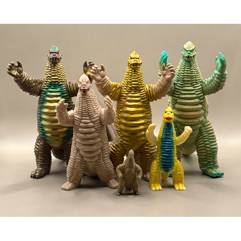 傑夫怪獸玩具 萬代 奧特曼 骷髏怪獸 雷德王 紅王家族 整套6隻合售 軟膠 公仔 特攝 老物 超人力霸王 超人怪獸 怪獸