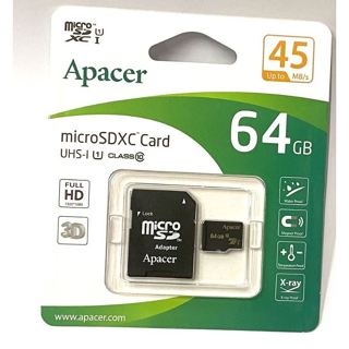 銅板價可刷卡/快速出貨/臺灣出貨/Apacer宇瞻64GB MicroSDXC UHS-I Class10 記憶卡最低價