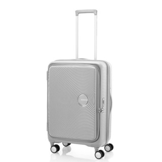 AMERICAN TOURISTER美國旅行者 CURIO唱片箱 前開式 1:9可擴充 避震輪 24吋泠灰色$10000