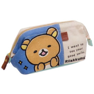 SAN-X Rilakkuma 拉拉熊 懶懶熊 拉鍊 收納包 化妝包 筆袋