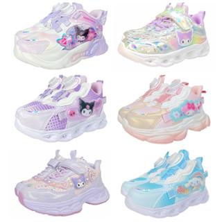 酷洛米 女童運動鞋 電燈鞋 銀色 hellokitty 新款 正品授權 723205 庫洛米 凱蒂貓