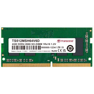 創見DDR4 4GB 2666 TS512MSH64V6D