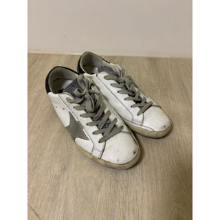 賣啥貨～義大利 GOLDEN GOOSE 金鵝髒髒鞋/二手精品休閒運動鞋/真皮限量/亮片星星/仿舊/尺碼為36號