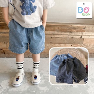 DO Kids童裝 臺灣現貨-韓國牛仔五分短褲 女童 男童 夏季新品 兒童 中小童 短褲 五分褲 休閒褲